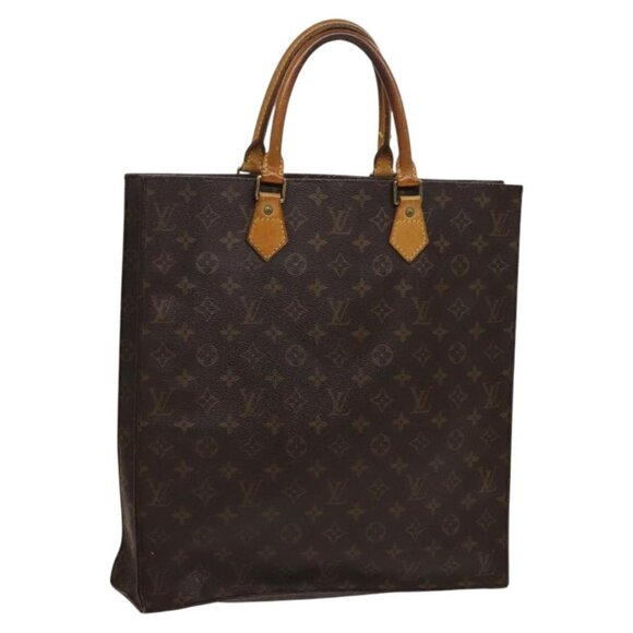 LOUIS VUITTON Monogram Sac Plat Hand Bag M51140 LV Auth - Picture 3 of 16